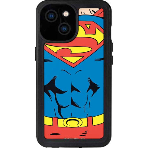 DC Comics Superman Vintage Chest iPhone 15 Waterproof Case